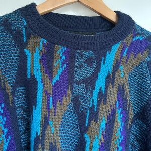 Retro Multicolor Knit Sweater